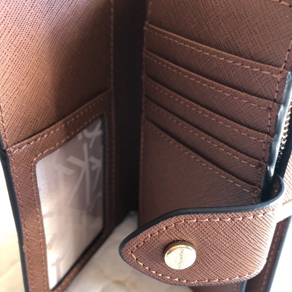 New Calvin Klein Brown Leather Wallet - Picture 2 of 6